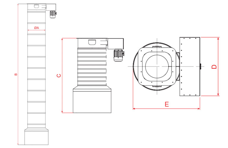 ASPIRATION TELESCOPIC LOADING BELLOWS