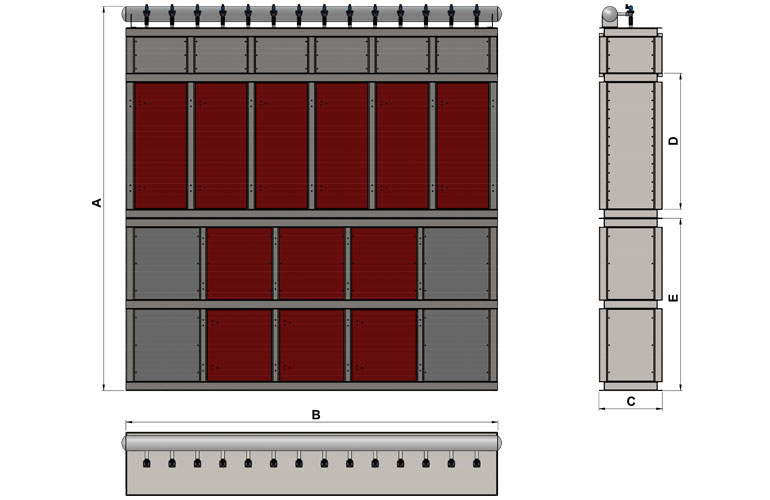 CABINET TYPE INTAKE PIT DUST ASPIRATION SYSTEM