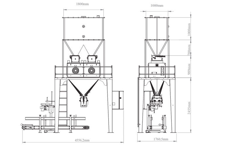 25-50 KG DOUBLE PESÉE DÉCHARGEMENT SIMPLE CONDITIONNEMENT DE LÉGUMINEUSES